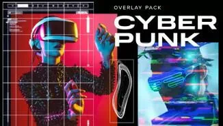 Movavi Video Editor 2025 - Cyberpunk Overlay Pack - Steam DLC (Aktivierungscode) — Bild 2