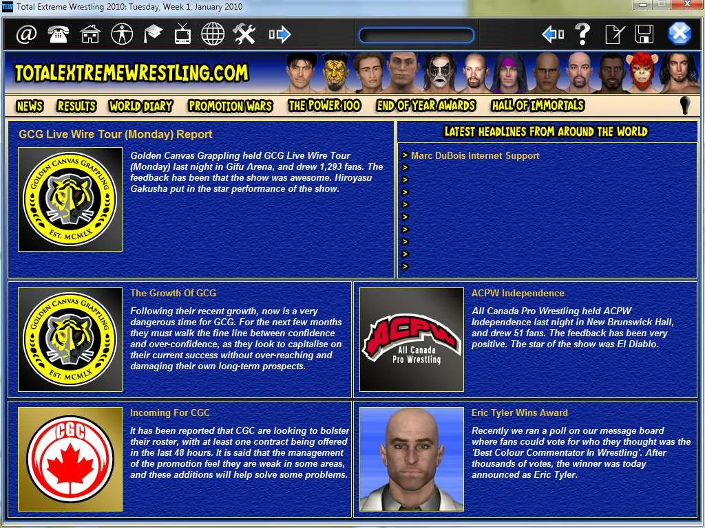 Total Extreme Wrestling 2010 - Steam Key (Activation Code) — Bild 2