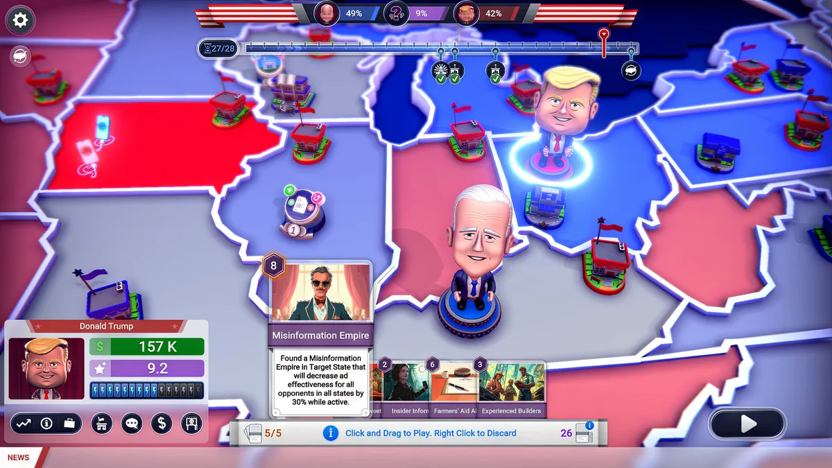 The Political Machine 2024 - Steam Key (Activation Code) — Bild 2