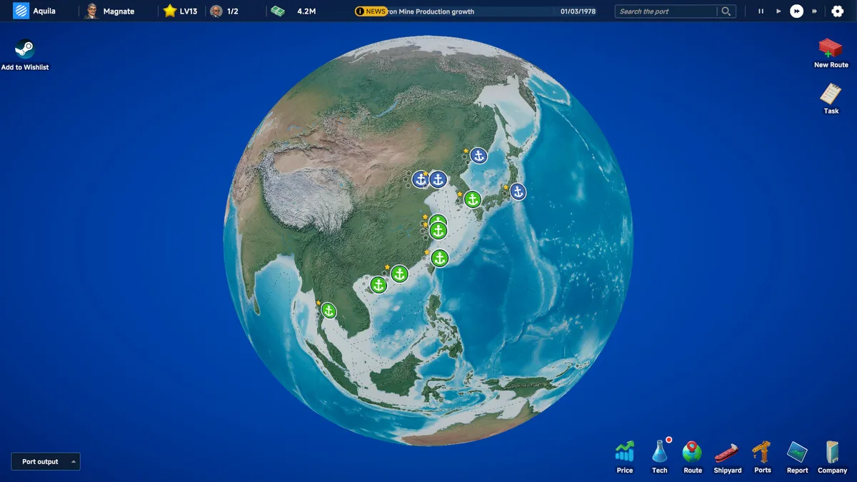 Magnates: Shipping Tycoon - Steam Key (Aktivierungscode) — Bild 2
