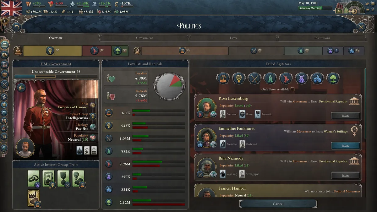 Victoria 3 - Voice of the People - Steam DLC (Aktivierungscode) — Bild 2